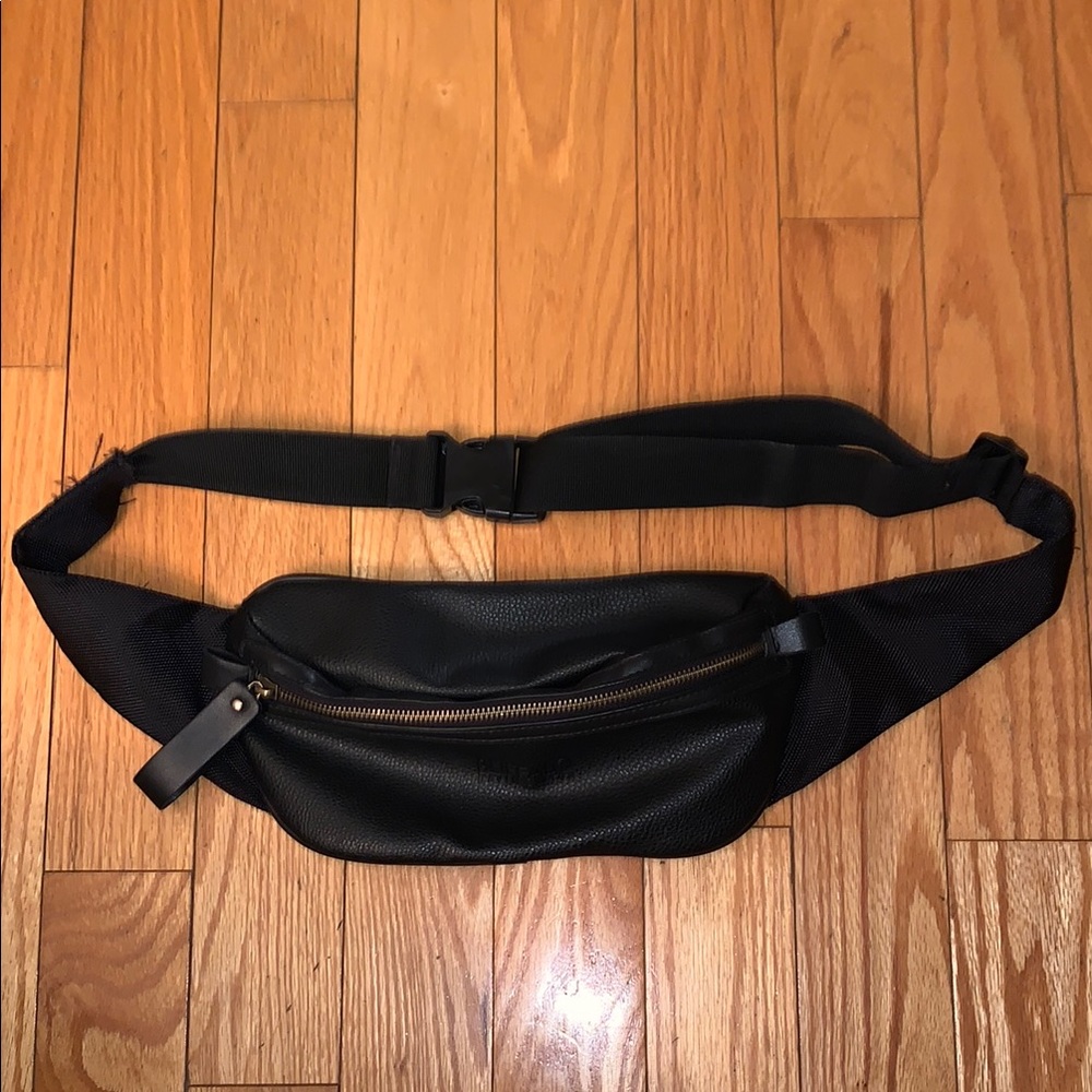 Buffalo Black Belt Bag with Adjustable Strap